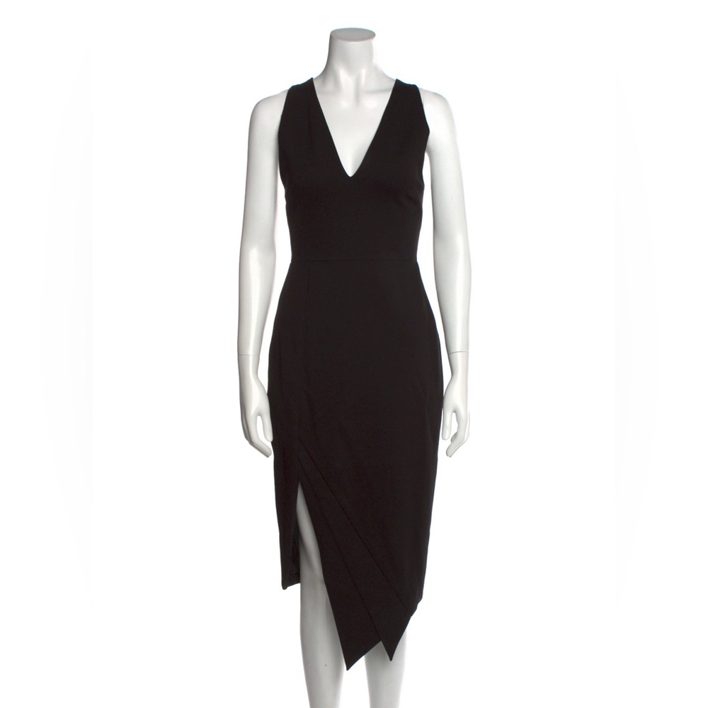New Elliatt Black Asymmetrical cocktail Dress V-Neck Sleeveless